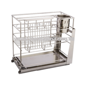 Kệ gia vị tủ 300 inox Hwata HWKV 02