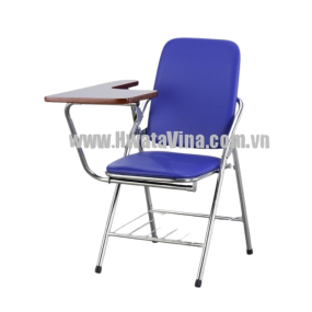 Ghế dựa inox xếp Hwata mặt simili có bàn GX24