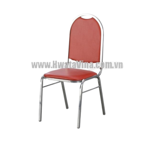 Ghế inox dựa Hwata cố định mặt simili GCD22