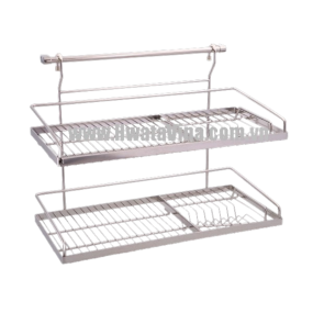 Kệ úp chén inox Hwata 2 tầng HWKC2