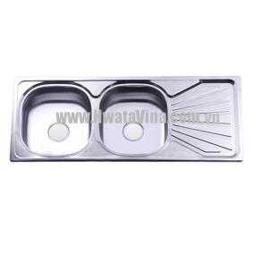 Chậu rửa inox Hwata đôi BDC6