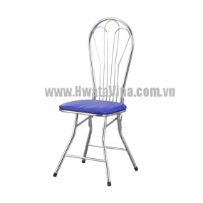 Ghế dựa inox xếp Hwata mặt simili GX23-1