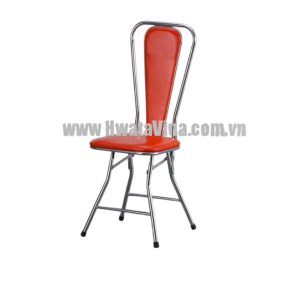 Ghế dựa inox xếp Hwata mặt simili GX26