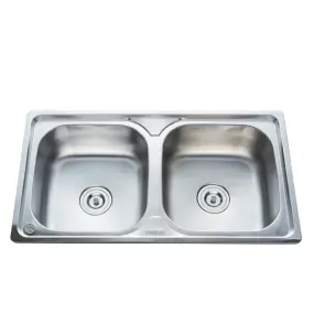 Chậu rửa inox Hwata đôi BD2