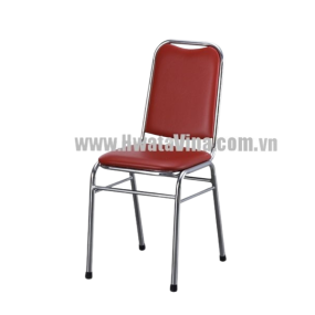 Ghế inox dựa Hwata cố định mặt simili GCD27