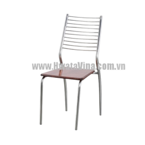 Ghế inox dựa Hwata cố định mặt gỗ GCD40