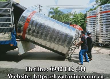 [HOT] Bồn inox Hwata đứng với cấu tạo bền chắc
