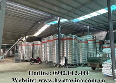 [cập nhật] Bồn inox Hwata công nghiệp có cấu tạo bền bỉ