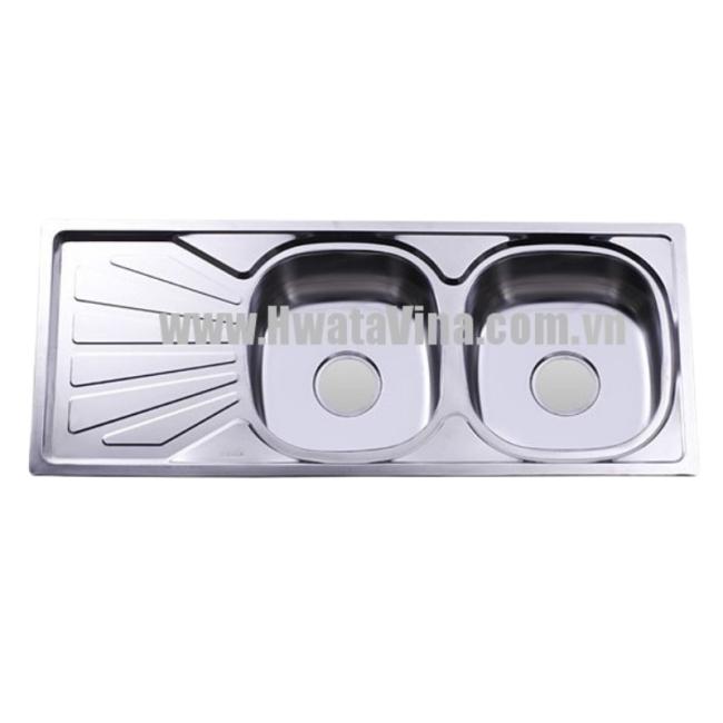 Chậu rửa inox Hwata đôi BDC4