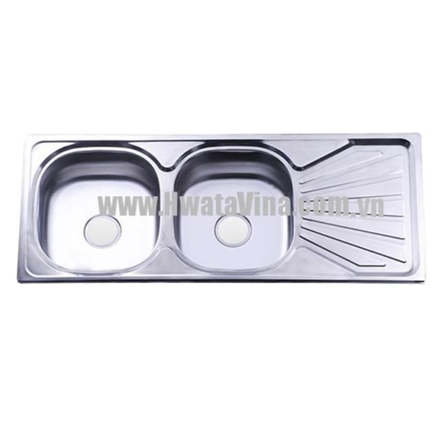 Chậu rửa inox Hwata đôi BDC6