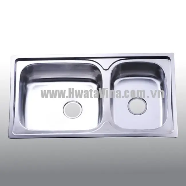 Chậu rửa inox Hwata đôi BD1