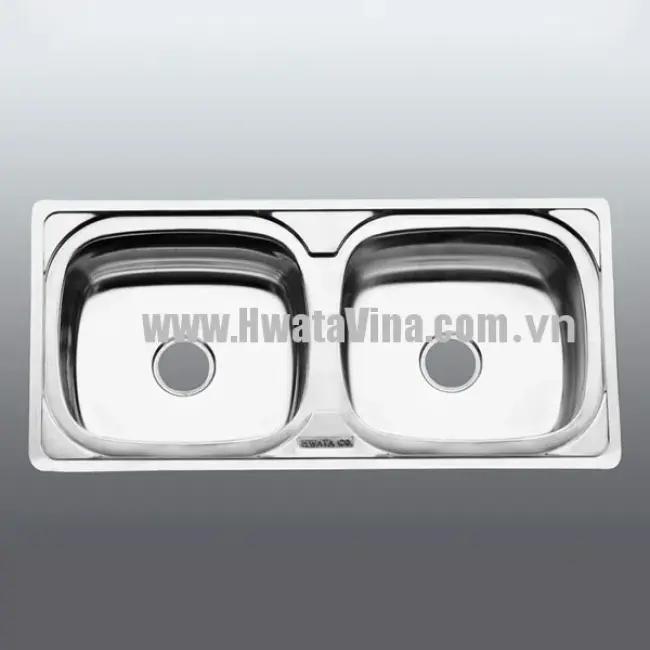 Chậu rửa inox Hwata đôi BD3