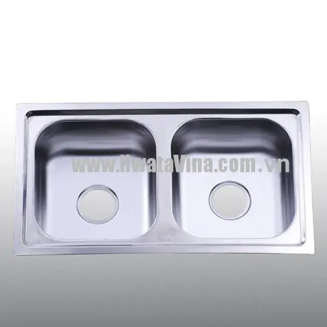 Chậu rửa inox Hwata đôi BD5