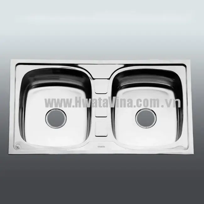 Chậu rửa inox Hwata đôi BD7
