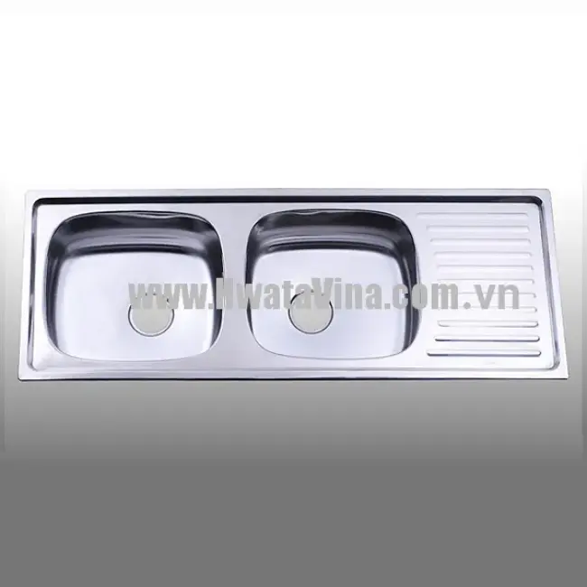 Chậu rửa inox Hwata đôi BDC3