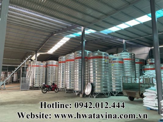 Bồn nước inox Hwata với dung tích đa dạng