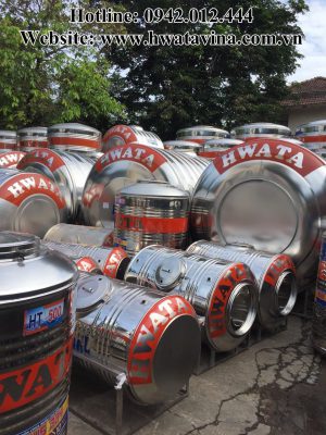 Bồn inox Hwata với nhiều dung tích và kiểu dáng khác nhau